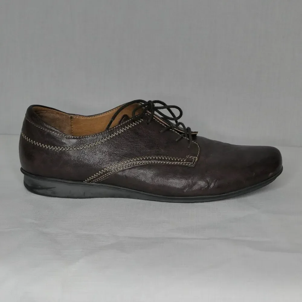 Taos Womens Oxfords Lace Comfort Shoes Flats Leather Chocolate Ideal 10 ? 41